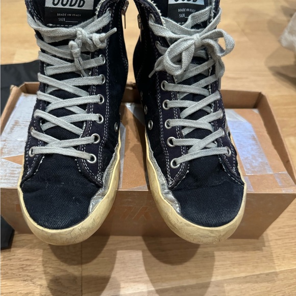 Denim high top Golden Goose sneakers size 7 - Picture 2 of 3